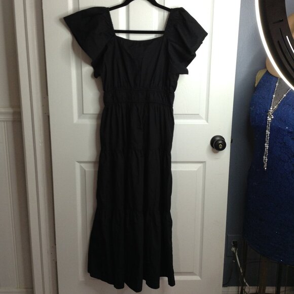 NWT Meadow Rhodes Boho P/M Tiered Peasant Maxi dress; Chic, Hippie, Bohemian - Picture 3 of 7